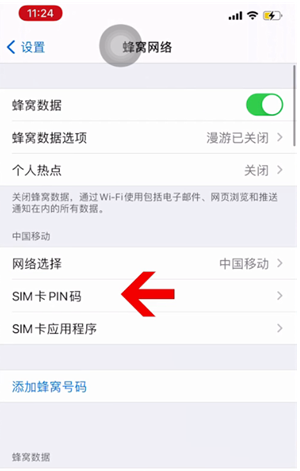 藤县苹果14维修网分享如何给iPhone14的SIM卡设置密码 